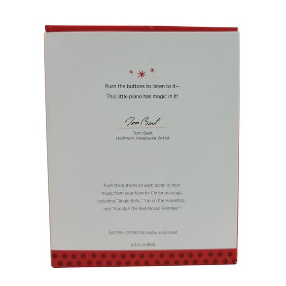 Hallmark Christmas Caroling Piano Ornament Magic Light & Sound 2013 TESTED WORKS - Picture 11 of 12